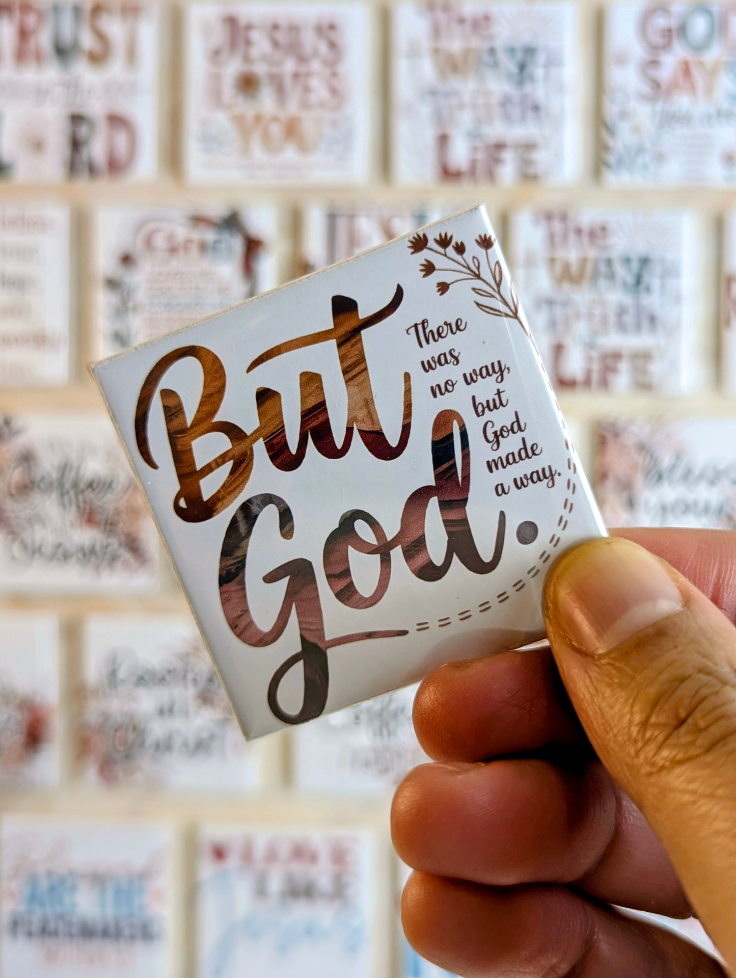 But God... 50x50mm