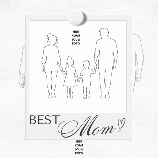 Moederdag Best Mom 50x50mm