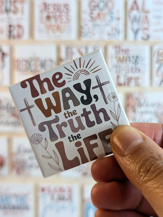 The Way, the Truth, the Life. 50x50mm