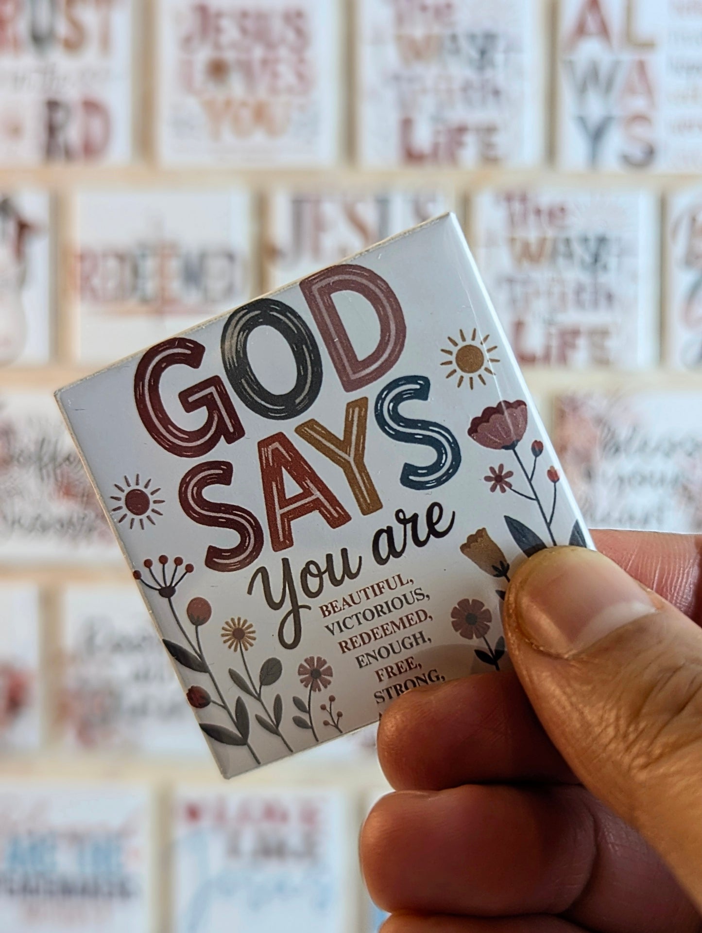 God says you are... 50x50mm