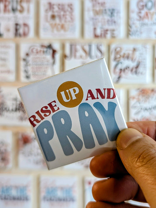 Rise Up and Pray 50x50mm
