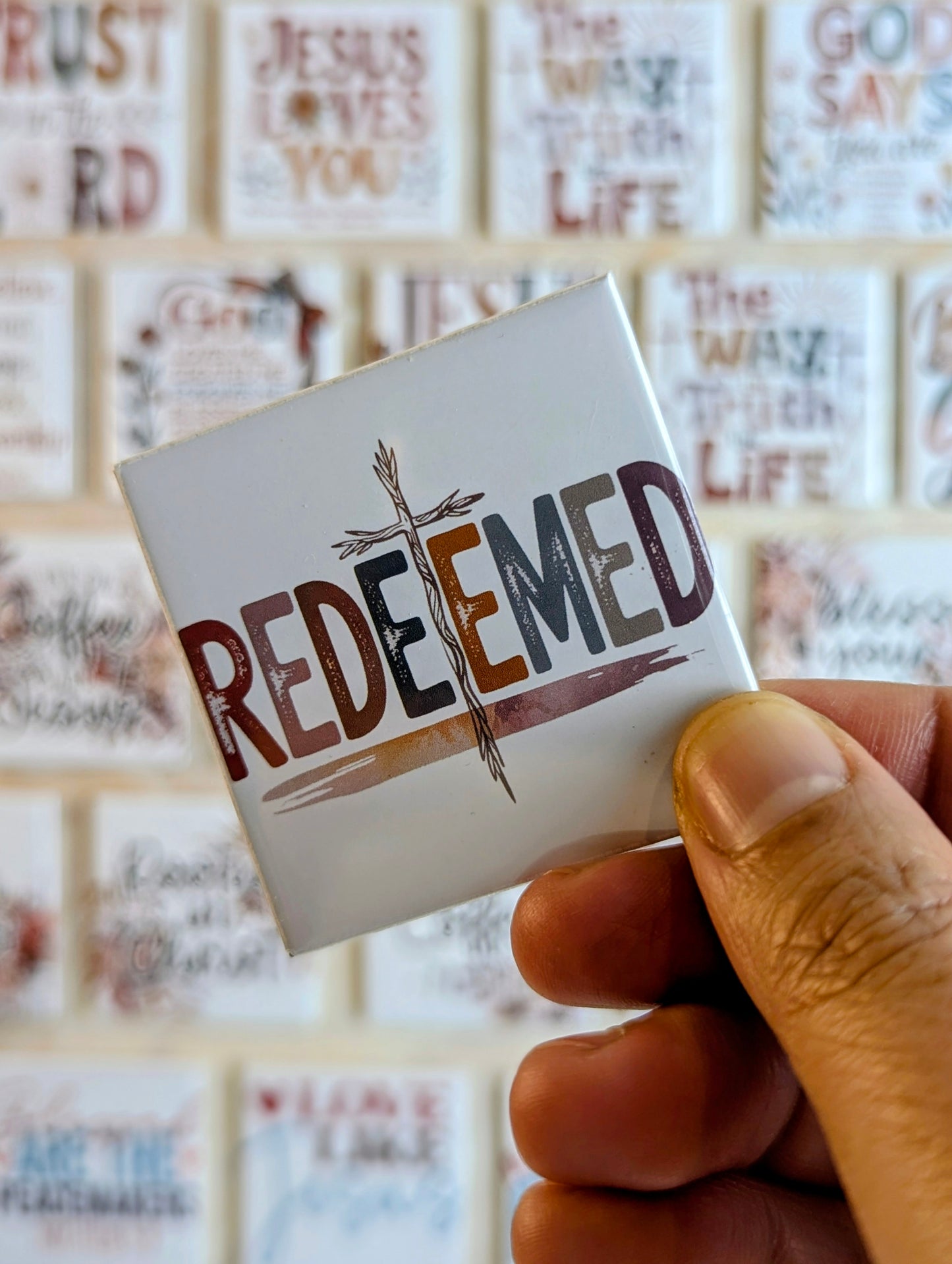 Redeemed 50x50mm
